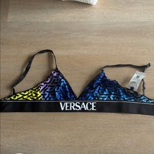 Versace Colorful Logo Bralette